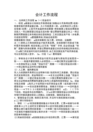 会计的工作内容大全