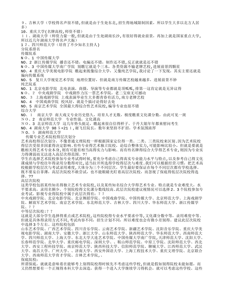 传媒类院校排名_第3页