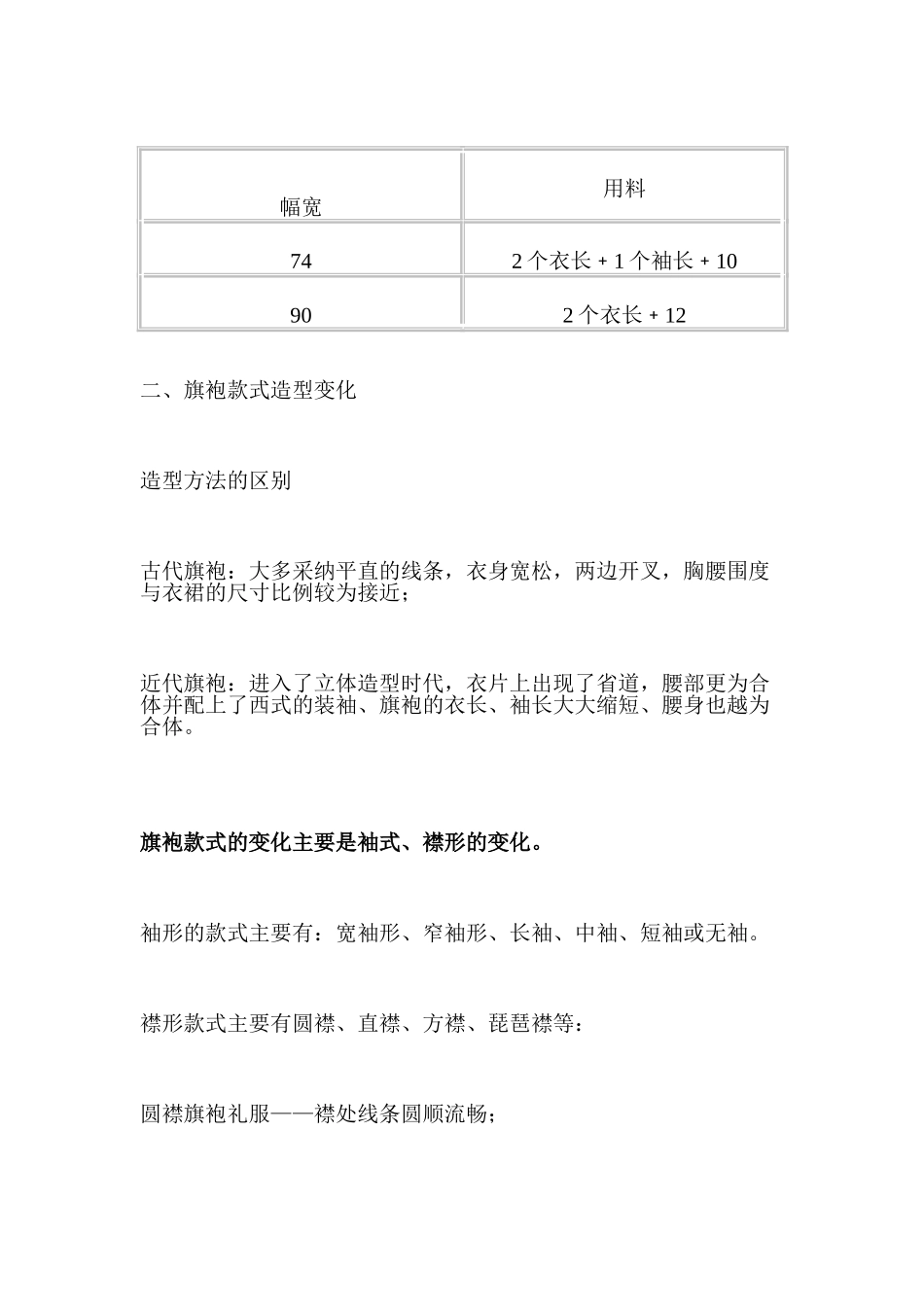 传统旗袍的缝制工艺设计_第2页