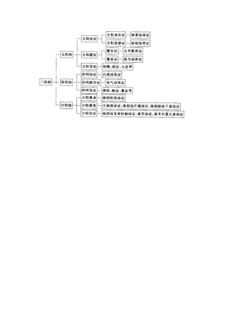 伤寒论六经证治表格 AAAAA