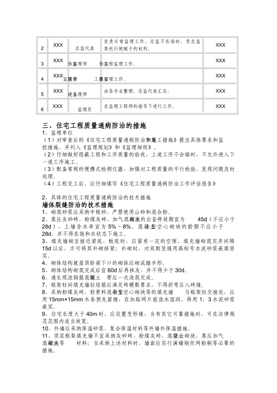 住宅工程质量通病防治监理实施细则_第3页