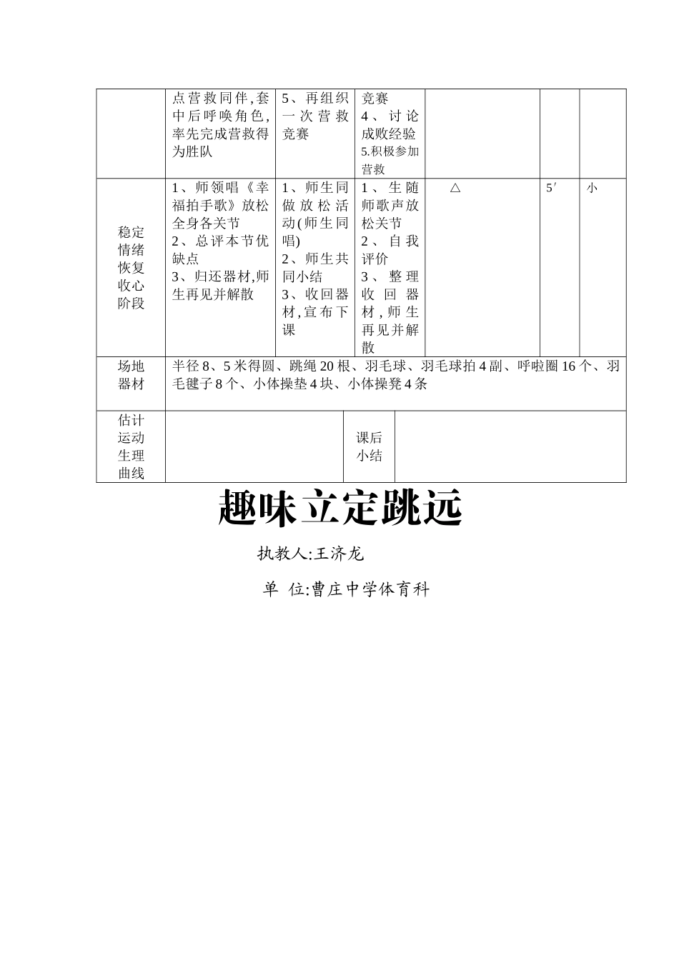 体育课得构思与设想_第3页
