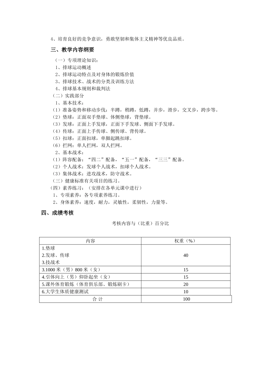 体育选项课课程简介_第3页