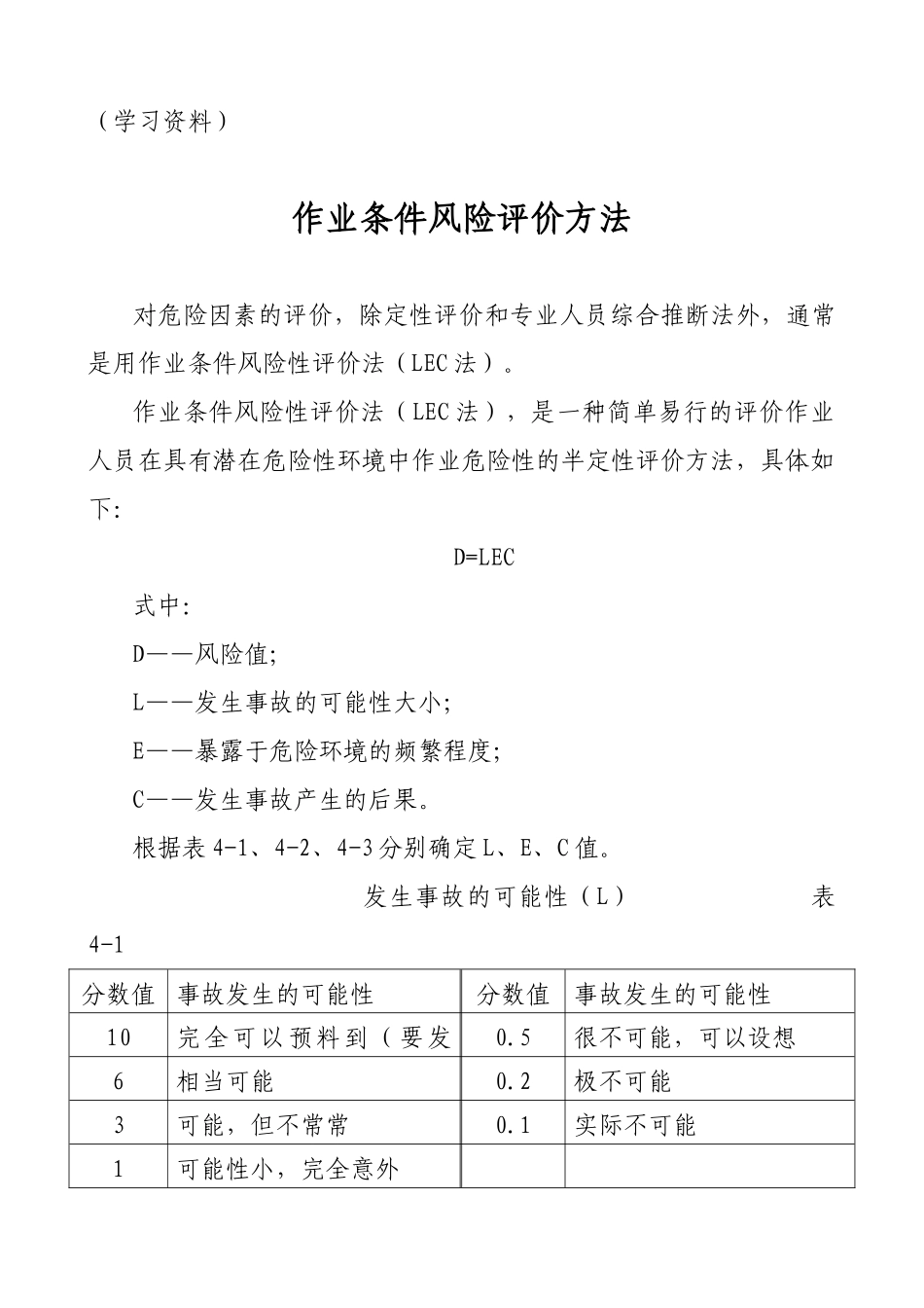 作业条件风险评价方法_第1页