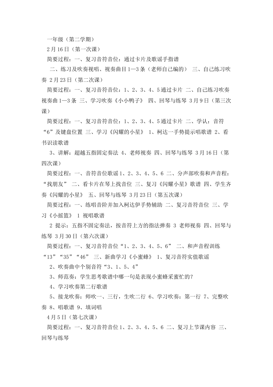 使用的教材：奇美口风琴教材及各册教材_第2页