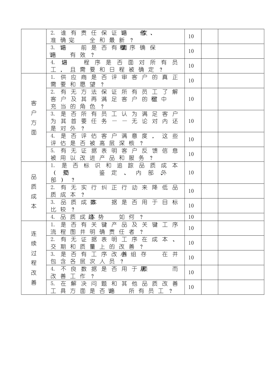 供应商品质保证体系调查表_第3页