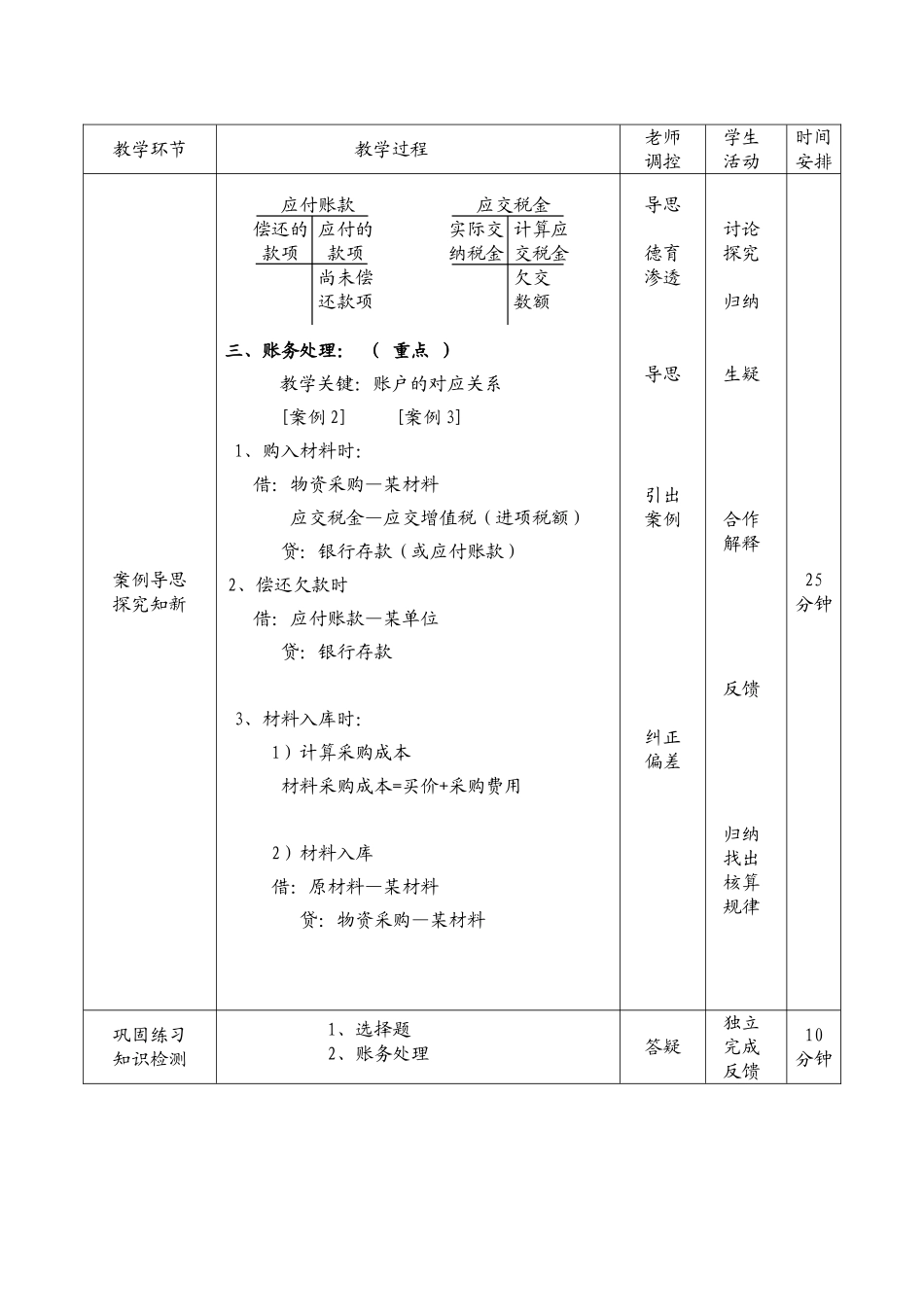 供应过程的核算教案设计_第2页