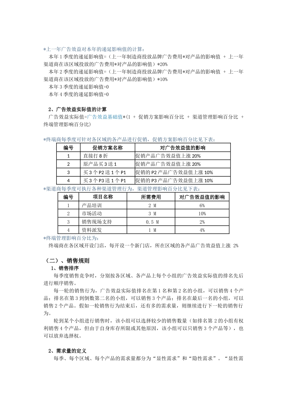 供应链管理沙盘大赛规则v2025-省赛建议规则_第2页