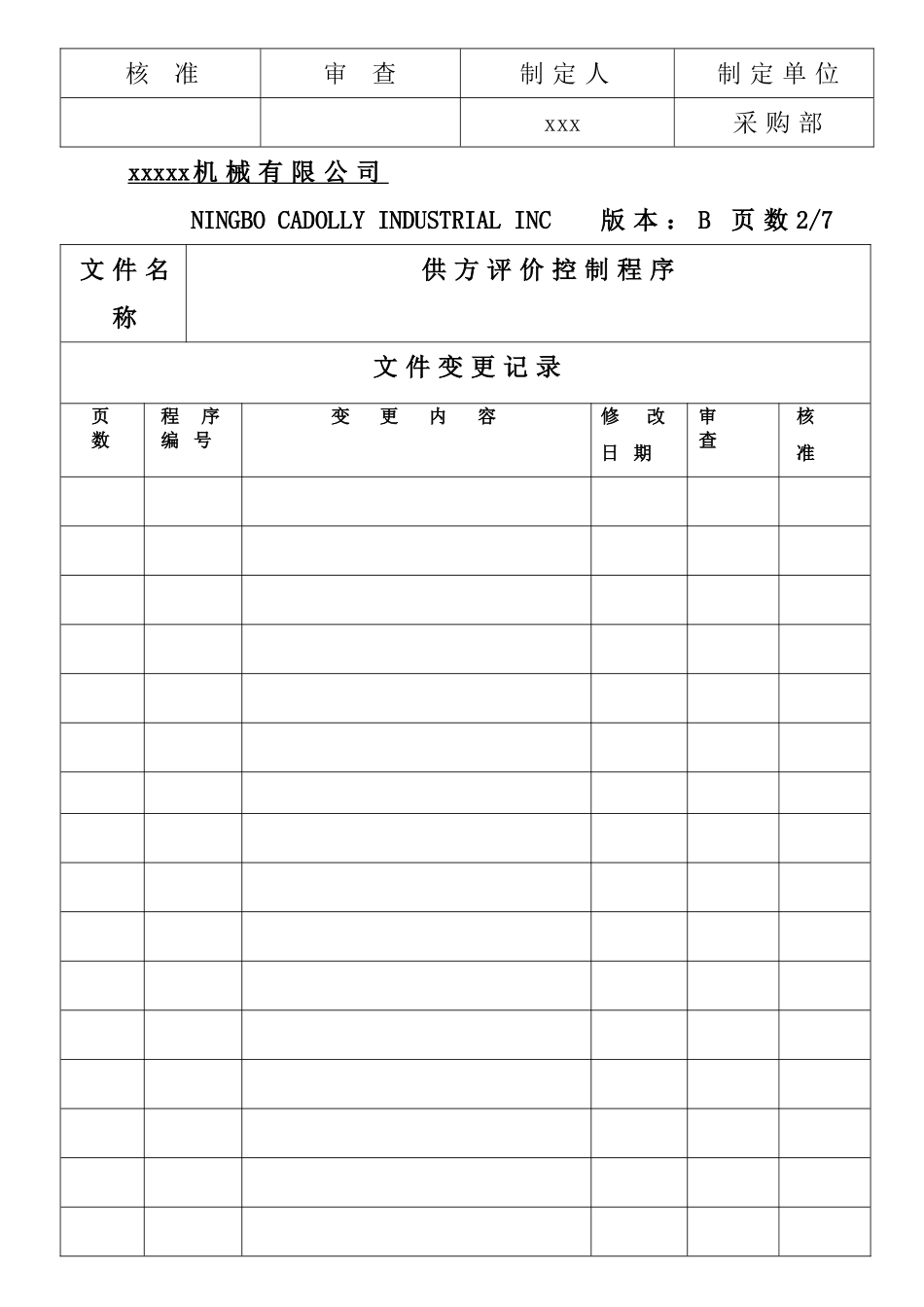 供方评价控制程序_第2页