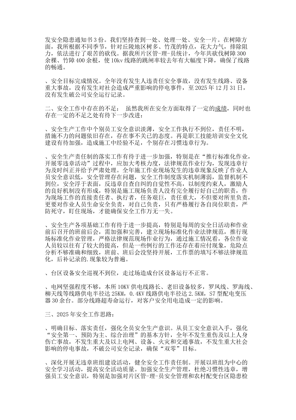 供电安全工作总结_第2页