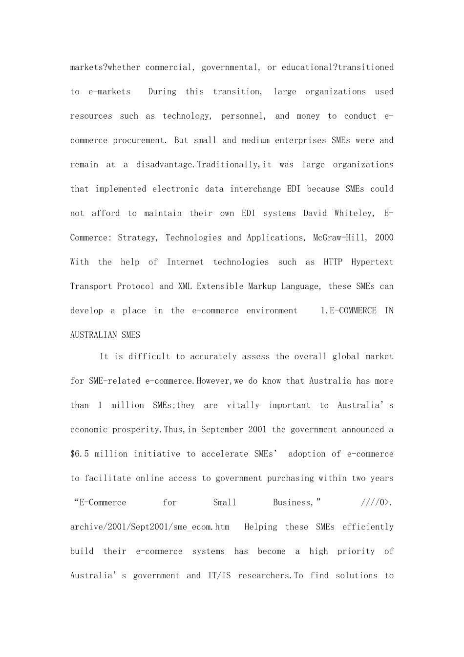 促进澳大利亚中小企业中的电子商务外文翻译_第2页