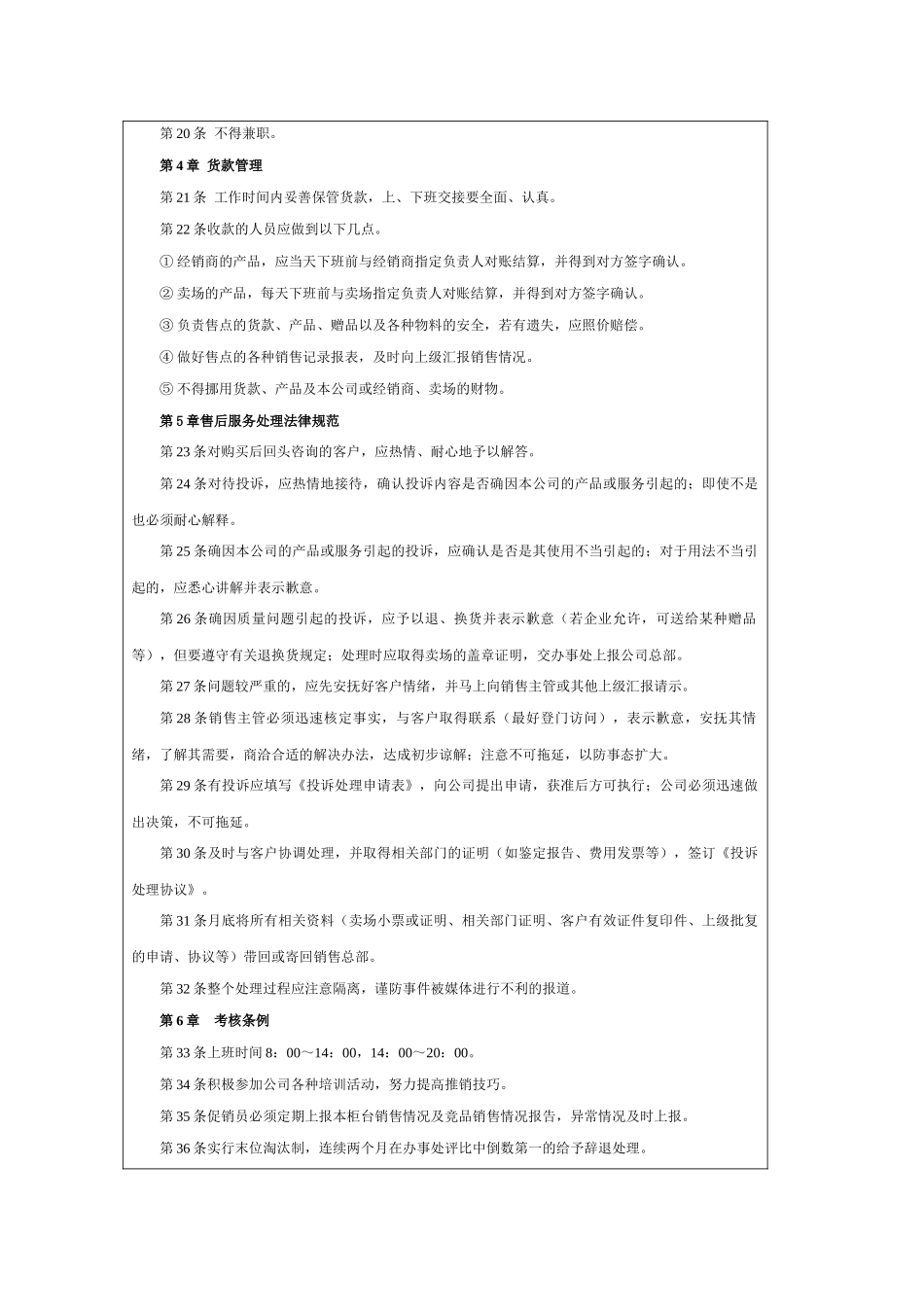 促销人员管理规范_第2页