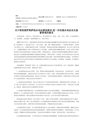 俄罗斯萨扬水电站817事故