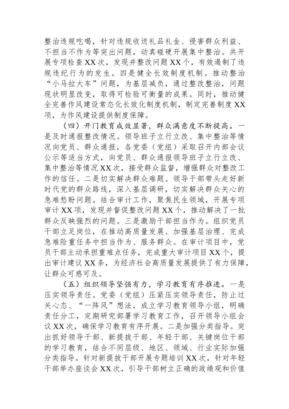 市审计局深入贯彻作风建设专题回头看情况报告_第3页