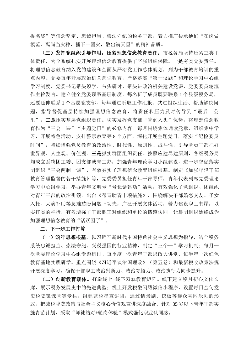市税务局2025年上半年思想政治工作总结_第2页