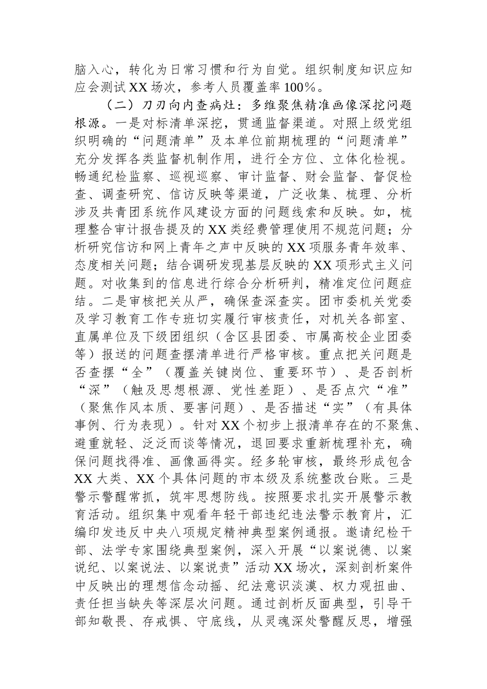 团市委关于专题“回头看”工作报告_第3页