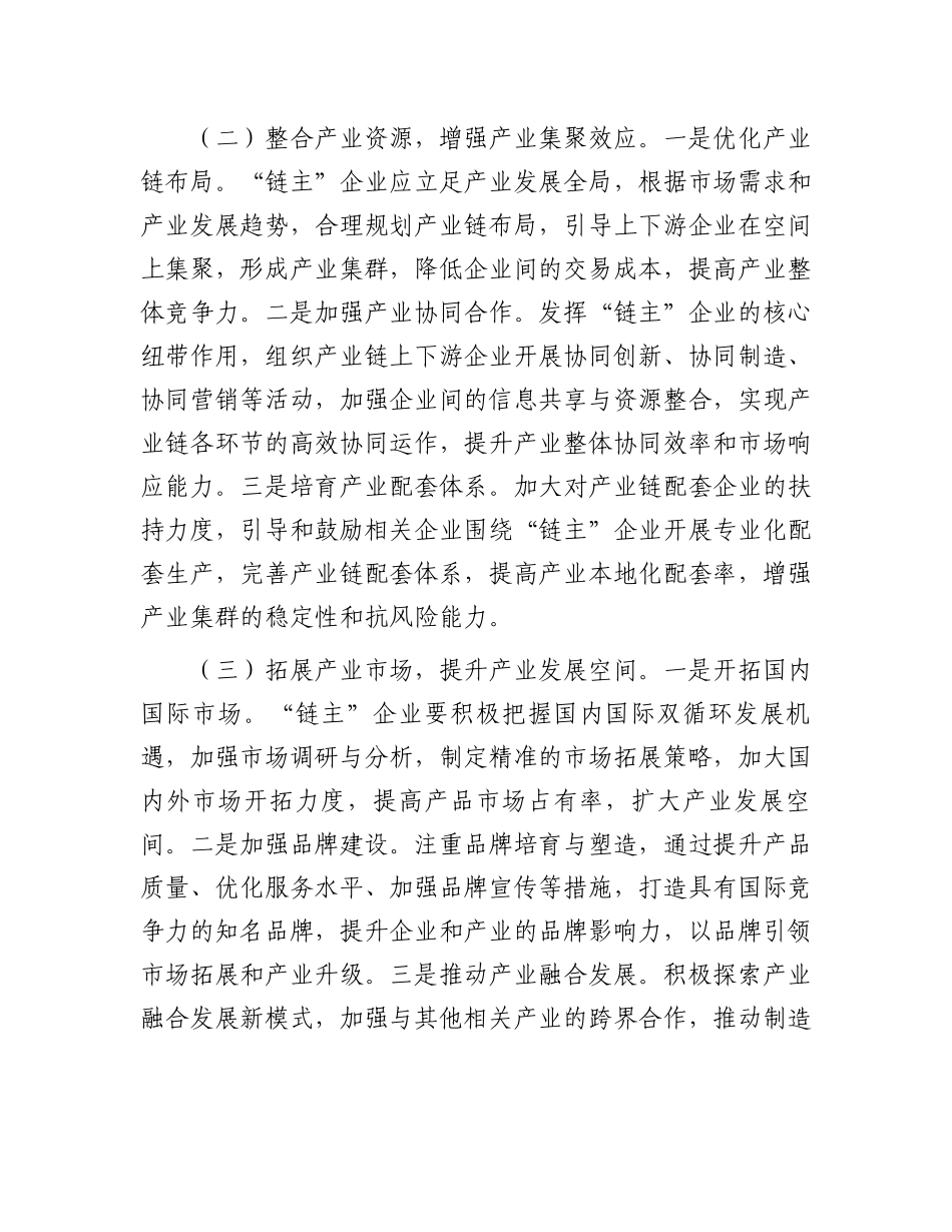 在2025年全市培育壮大产业链“链主”企业推进会上的汇报发言_第3页