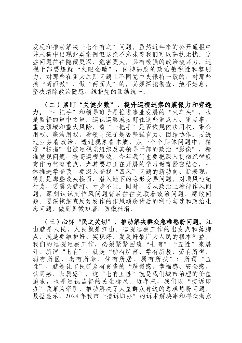 在2025年全市巡视巡察工作会议上的讲话提纲_第3页