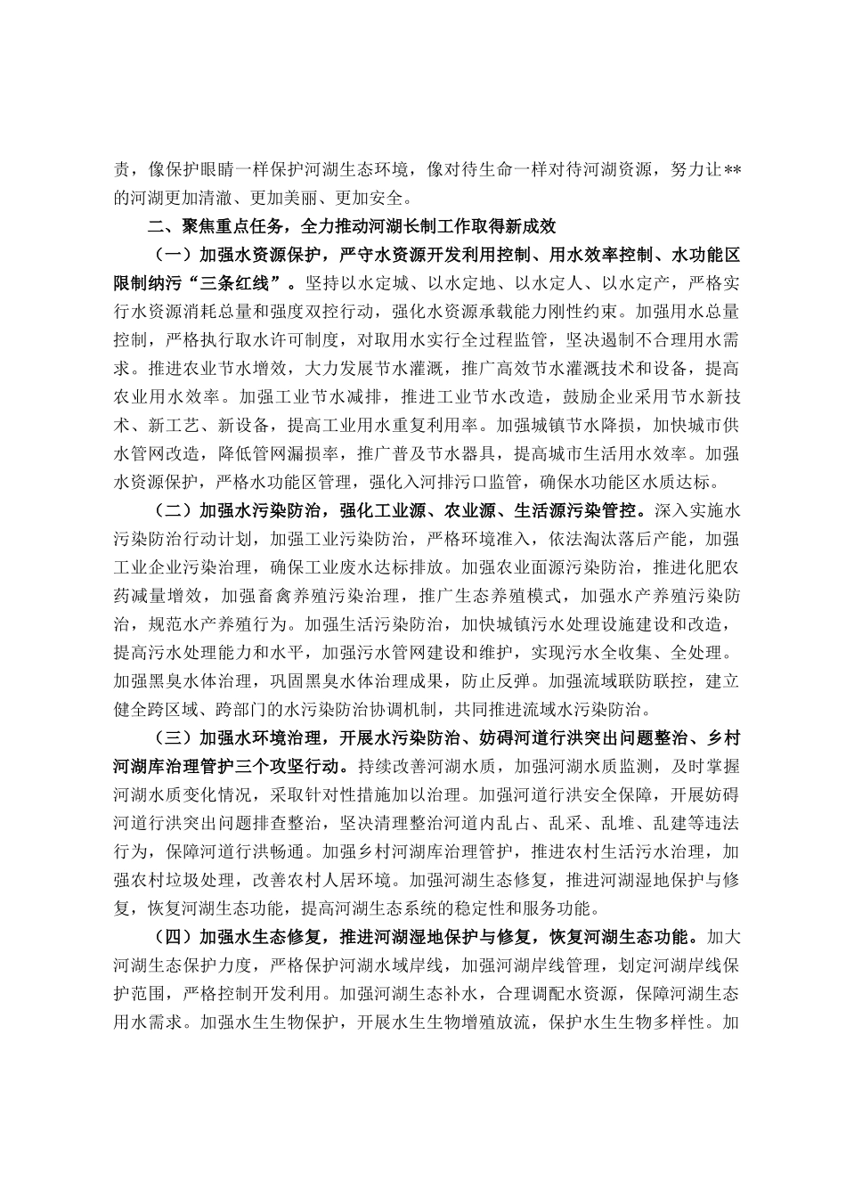 在2025年全市总河湖长会议上的讲话_第2页