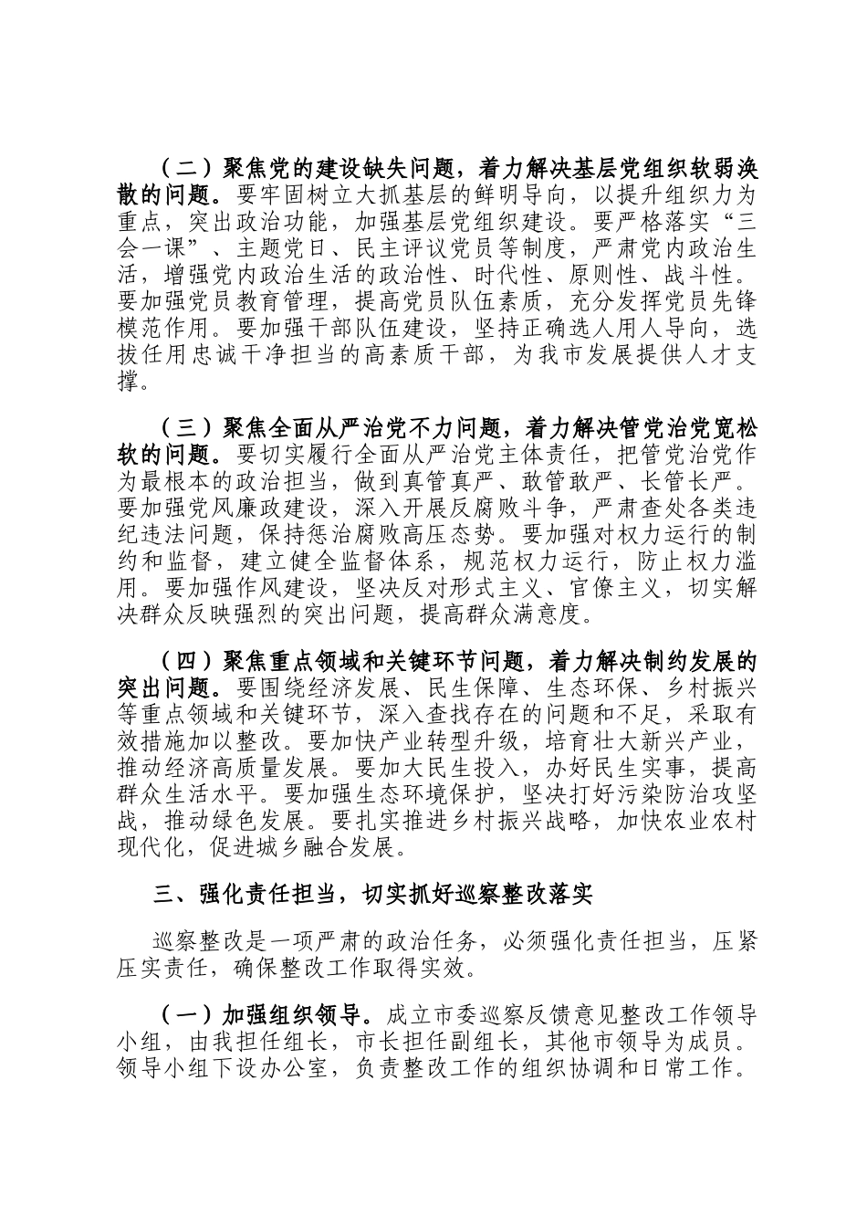 在2025年市委巡查反馈意见整改动员会上的讲话_第3页