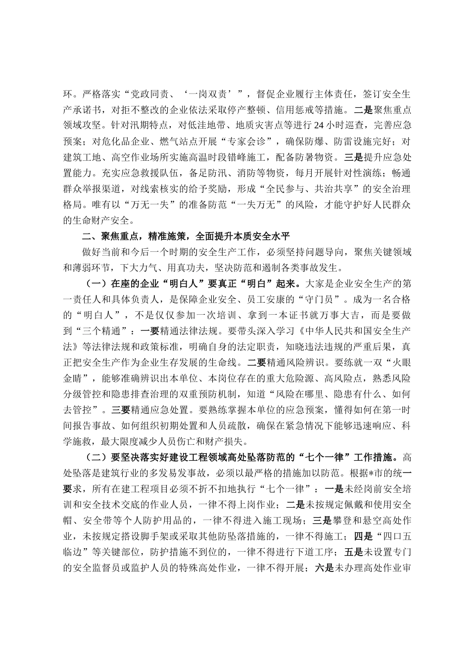 在2025年镇安委会全体成员会议上的讲话_第2页