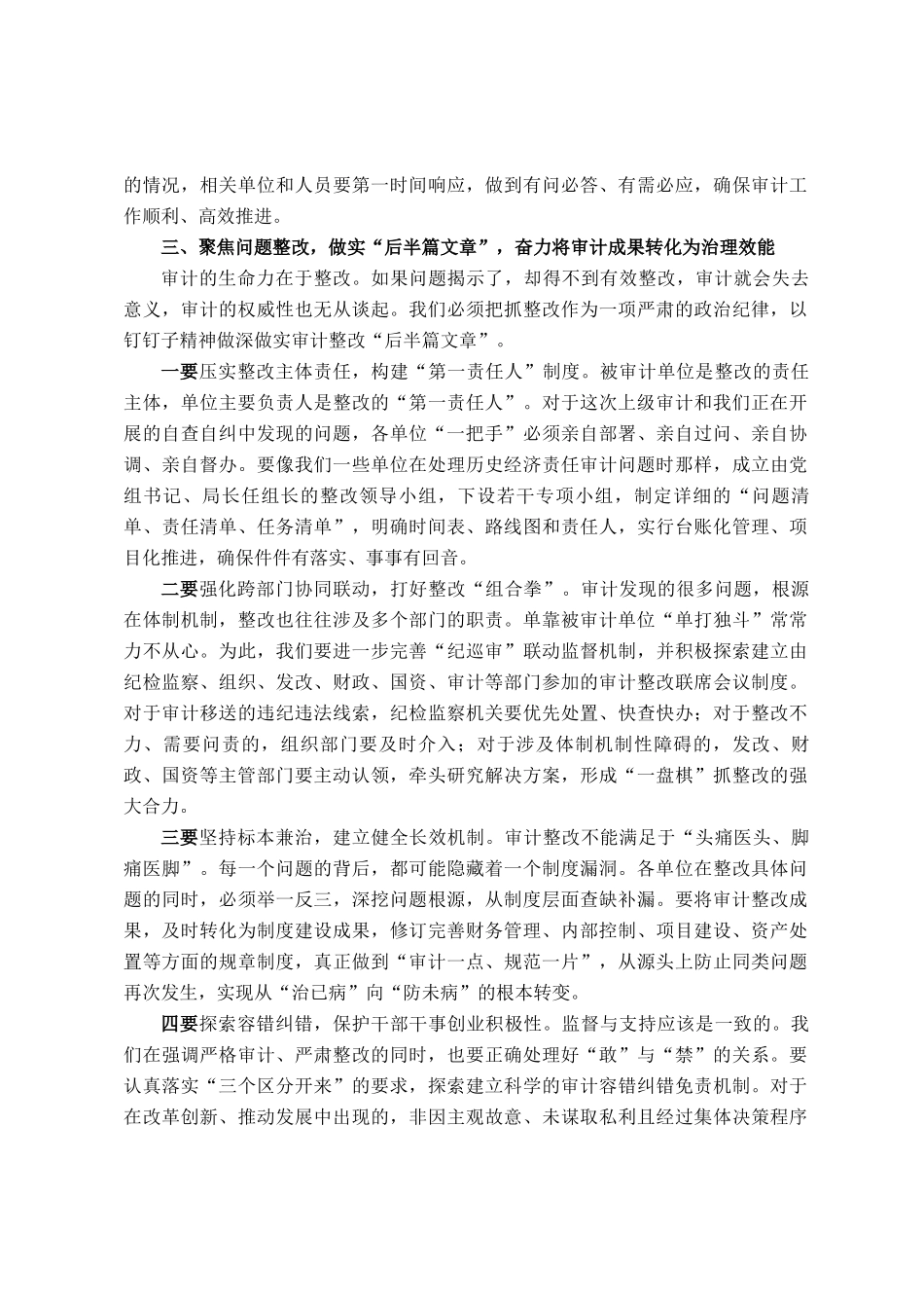 在2025年政府系统审计工作会议上的讲话_第3页