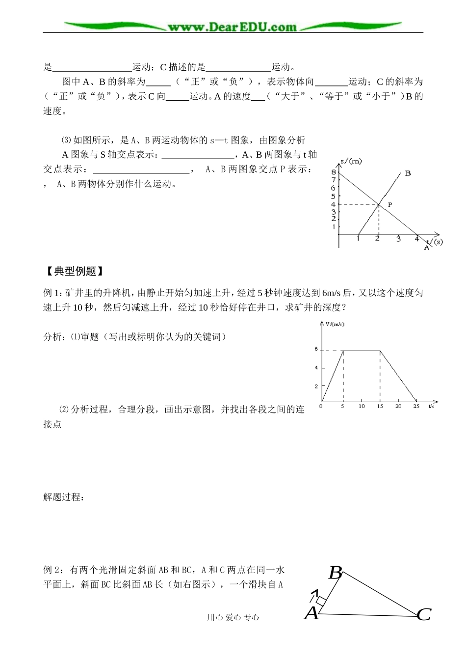 高一物理必修1 运动图象问题_第2页