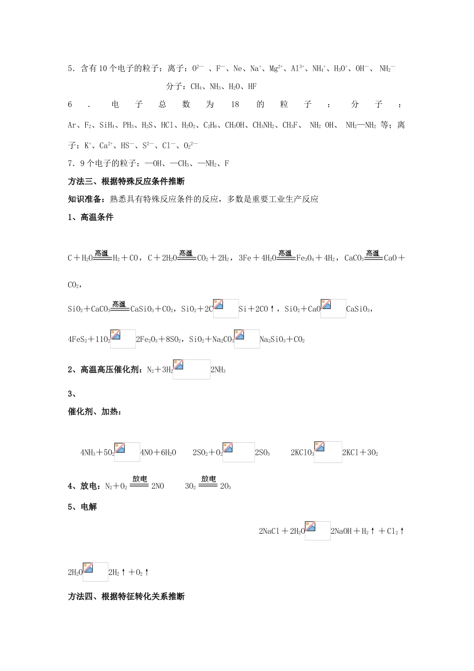 高三化学强档 常见物质推断题突破口 新人教版_第3页