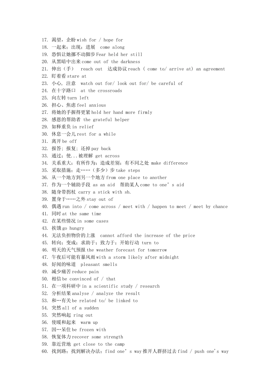 高一英语下学期默背材料-人教版高一全册英语素材_第2页