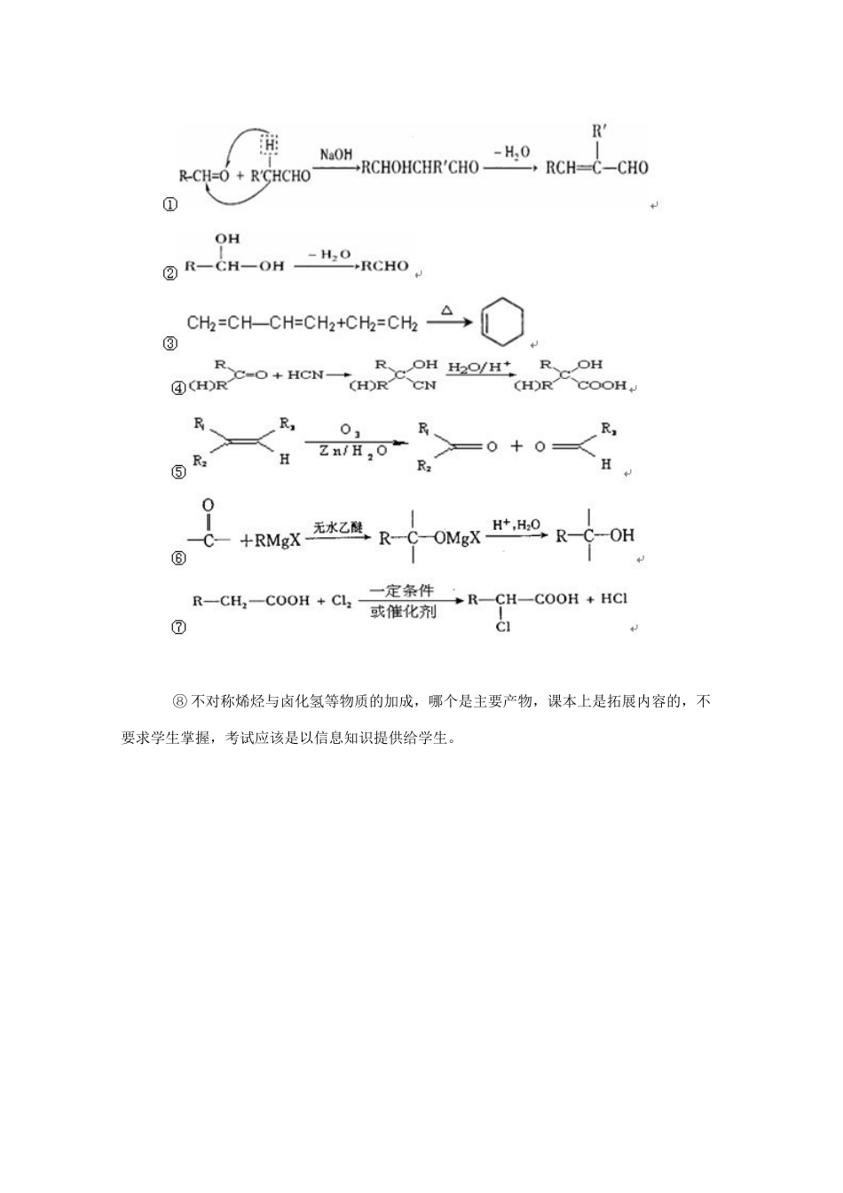 高三化学教学素材：有机二轮复习建议(一)_第3页