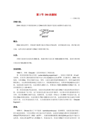 高一生物：3.3《DNA的复制》素材（1）新人教版