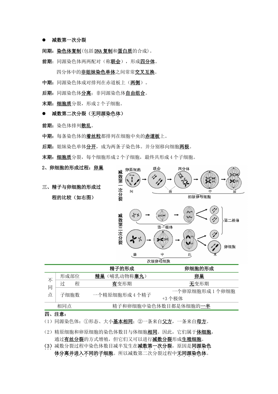高一生物下学期默背材料-人教版高一全册生物素材_第3页