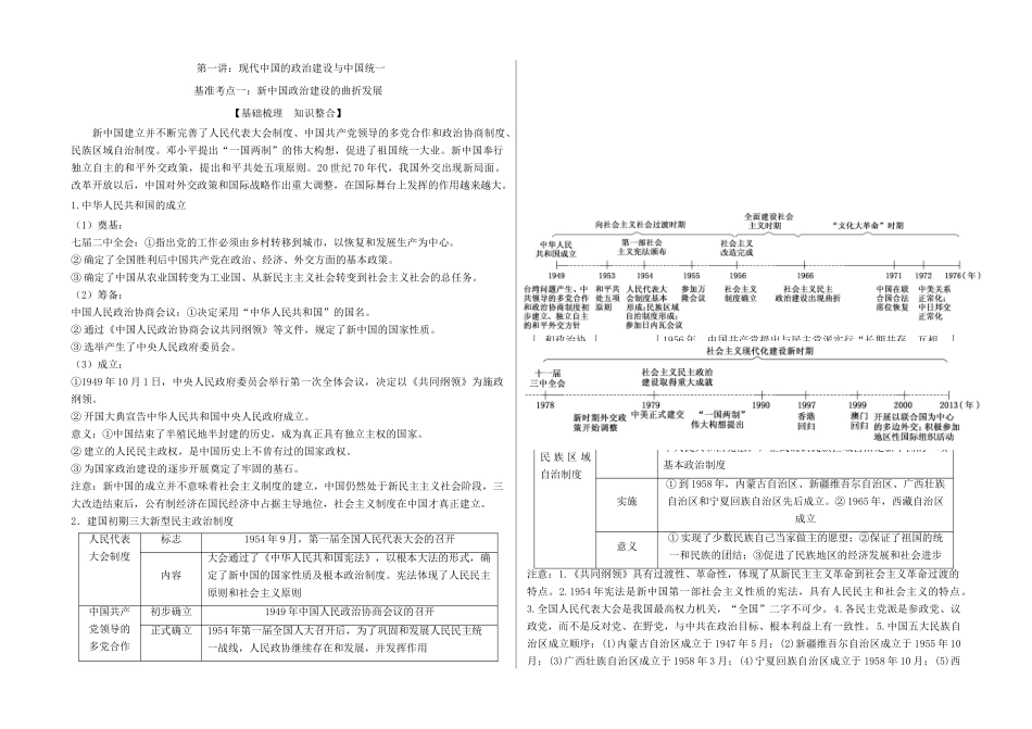 高三历史一轮复习 中国现代史通史资料-人教版高三全册历史素材_第2页