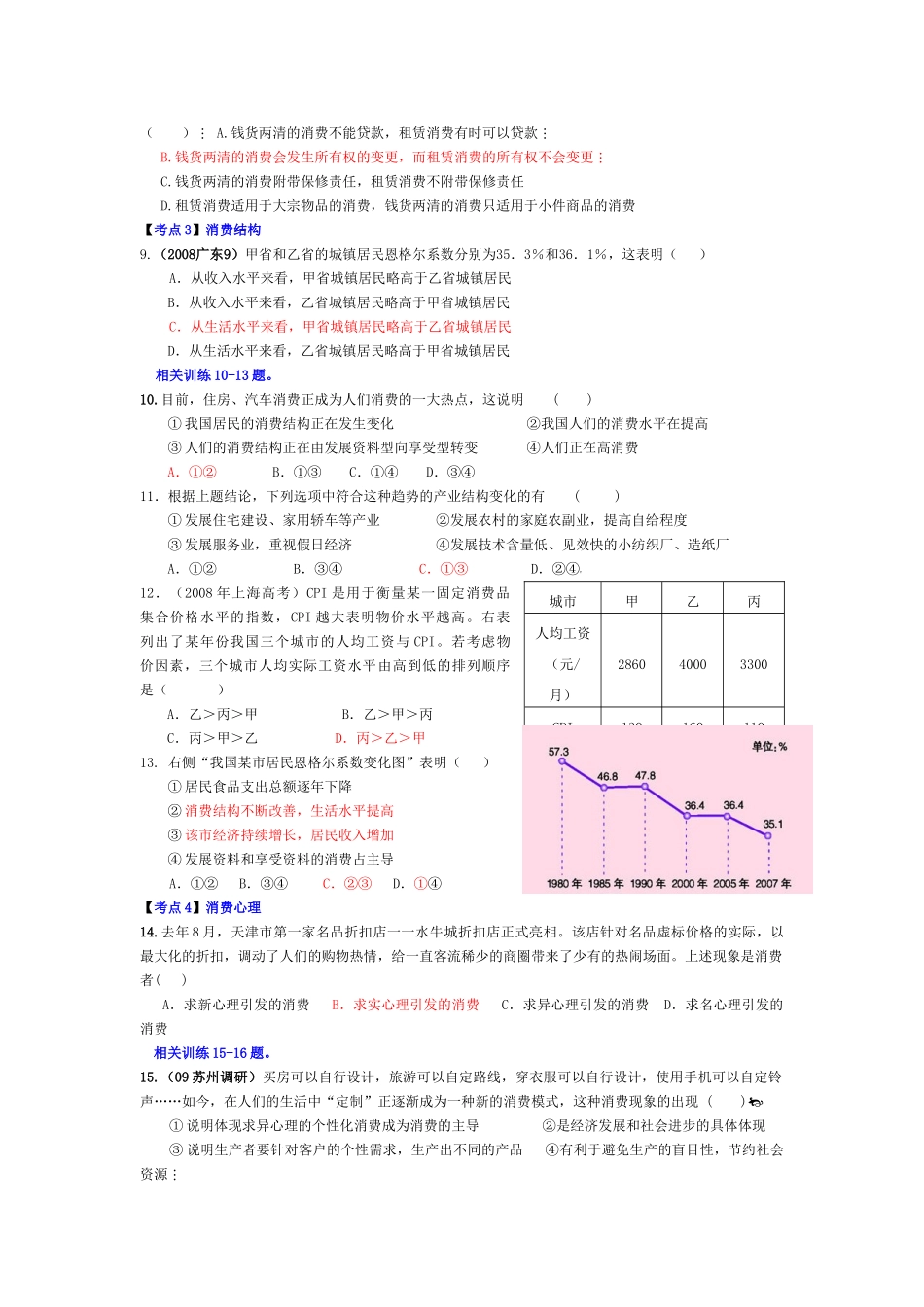 高三政治：《经济生活》第3课学案 新人教必修1_第2页