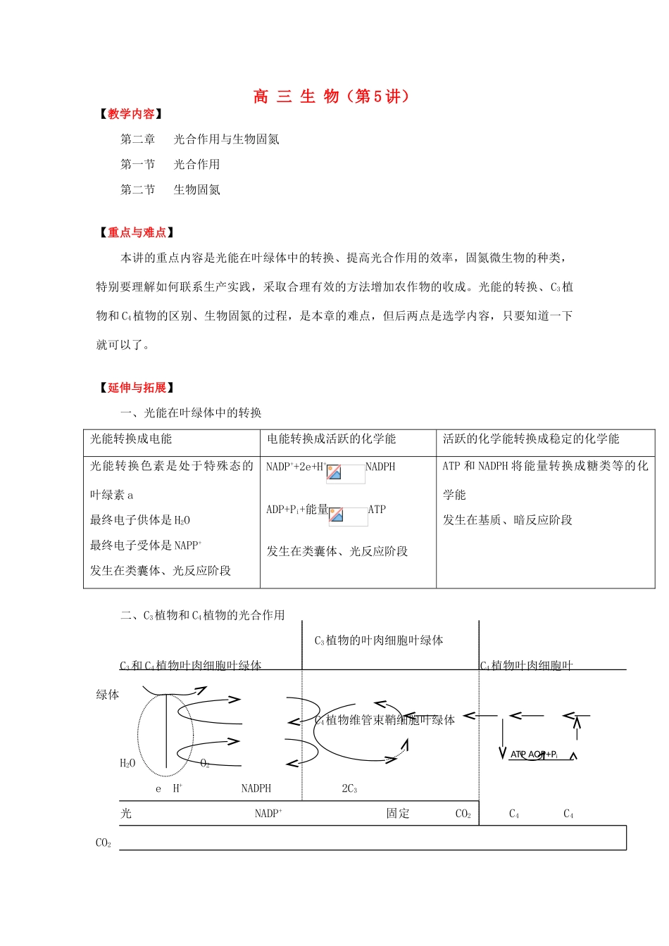 高三生物 第5讲_第1页
