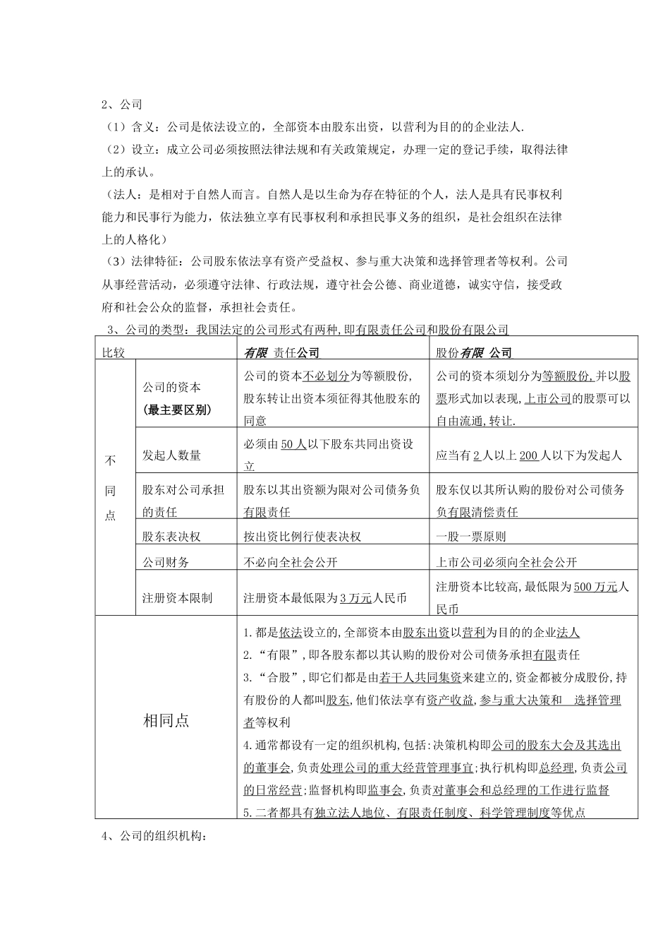 高三政治第五课企业与劳动者教学案 上学期_第2页