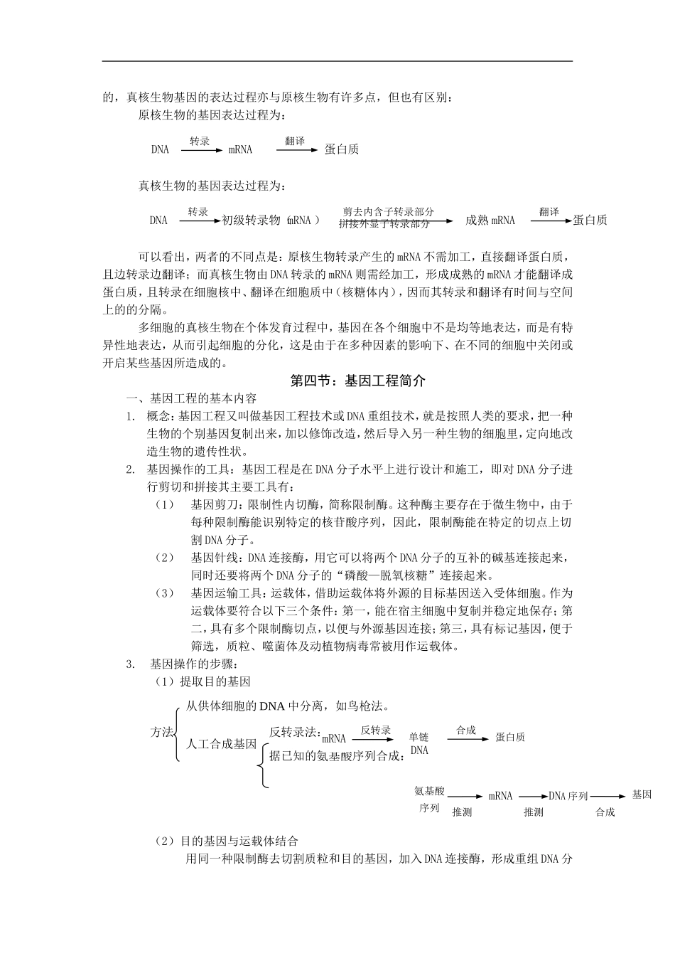 高三生物基因工程学案_第2页