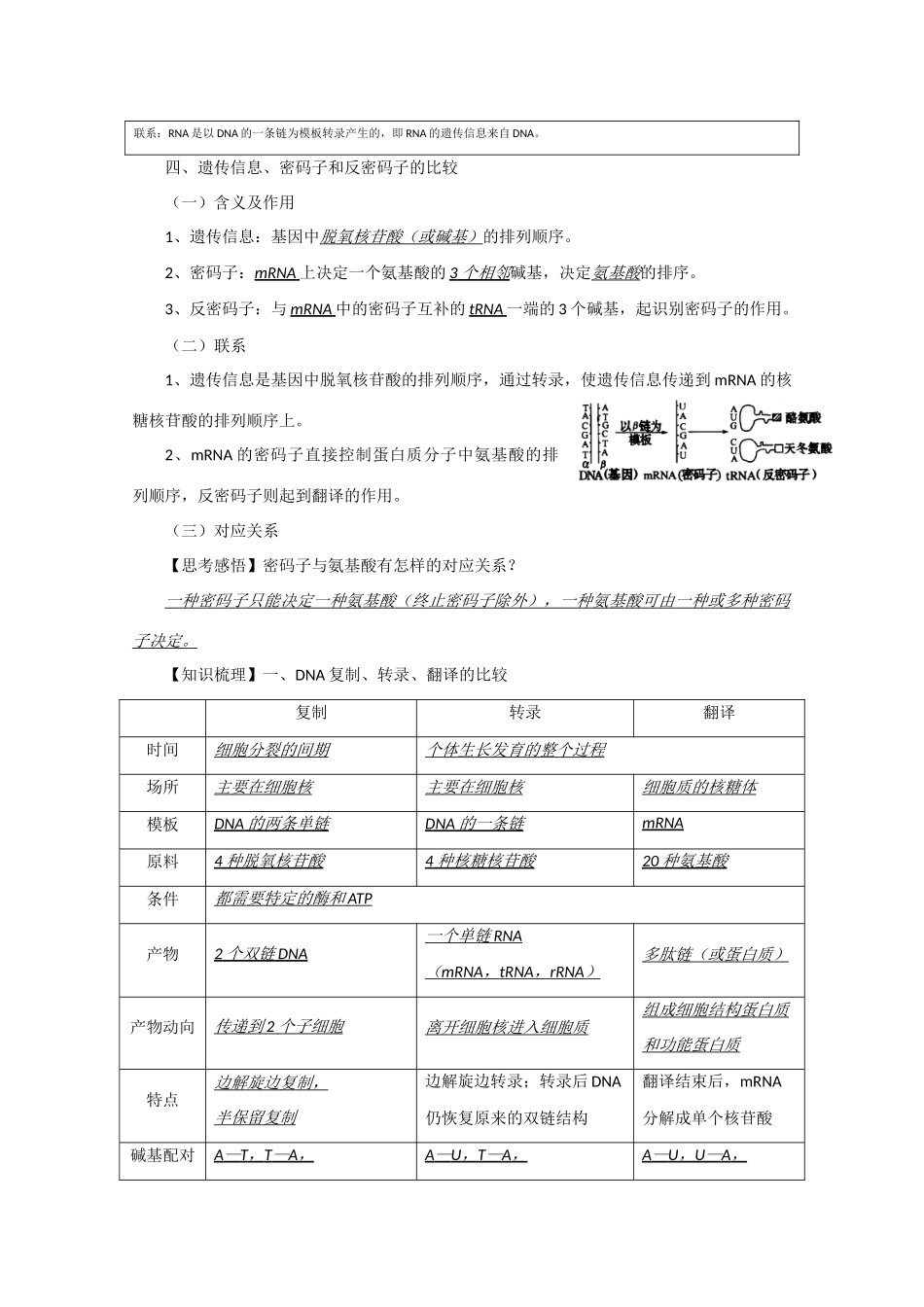 高三生物素材：高考基础回顾（三）_第2页