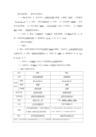 高三生物素材：高考基础回顾（三）