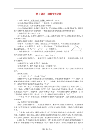 高三物理第一轮复习 动量守恒定律 新人教版