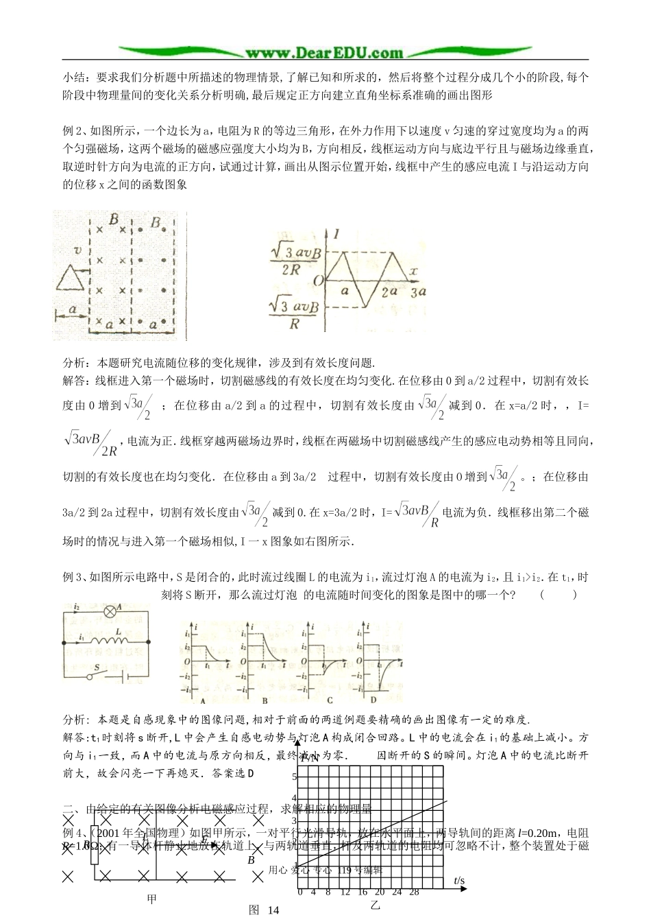 高三物理第二轮专题复习学案 电学图像_第2页