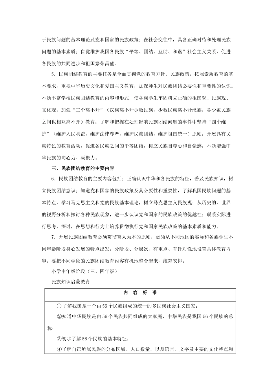 高三政治 学校民族团结教育指导纲要（试行）素材 人教版_第3页