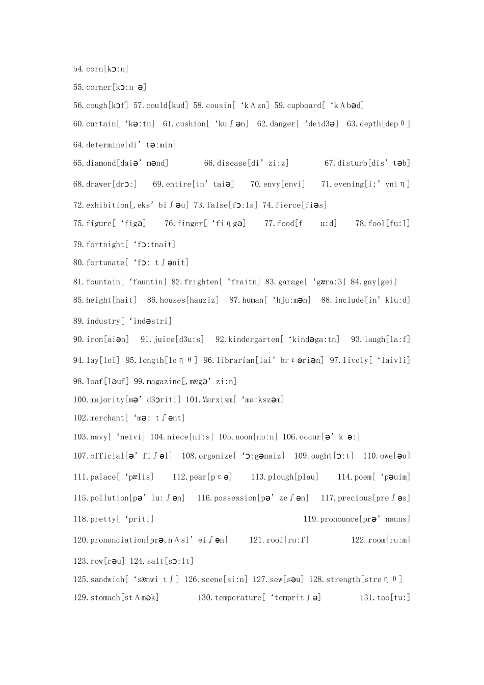 高三英语 备考冲刺 必复习考纲词汇素材_第2页