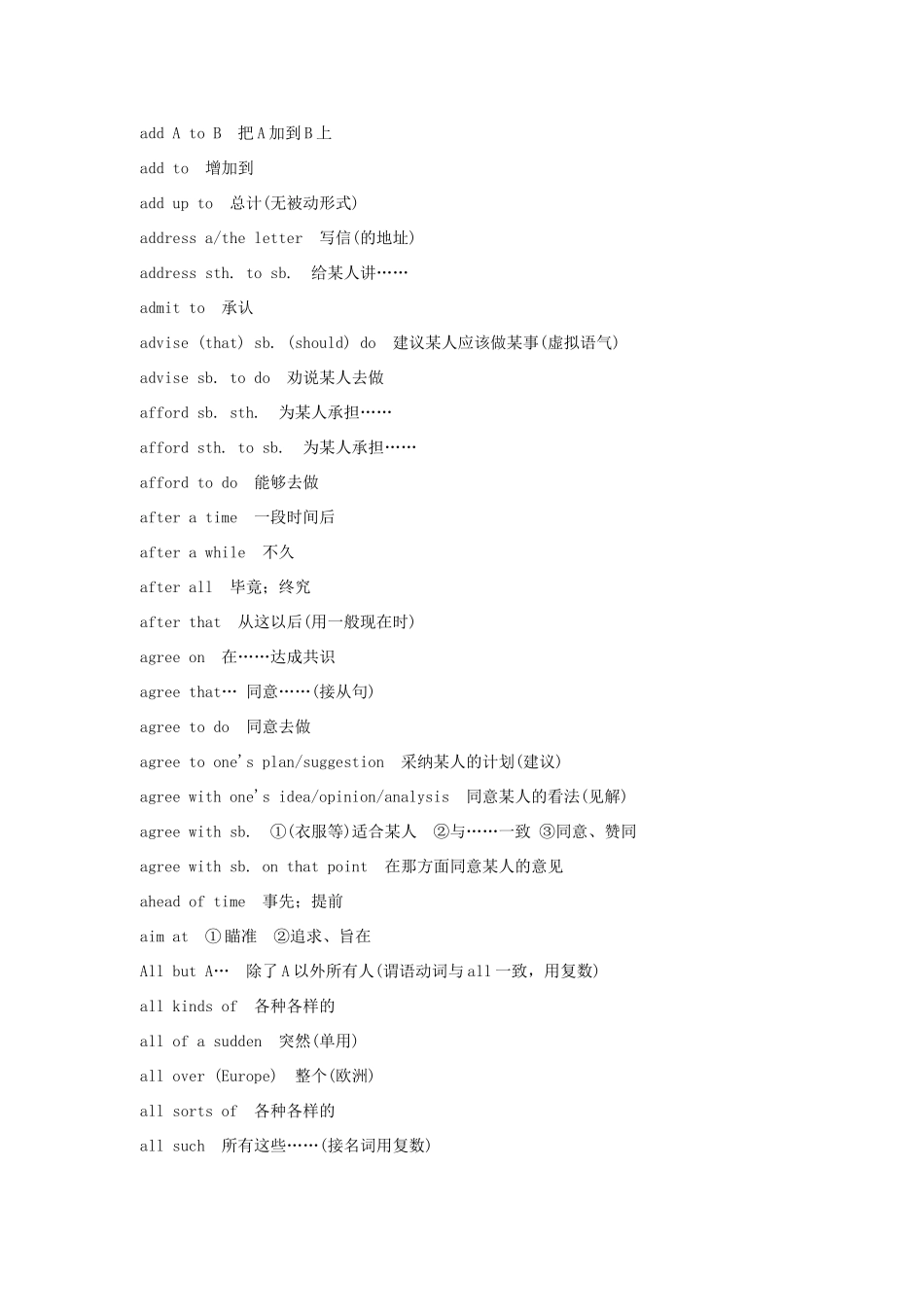高三英语 词组 固定搭配大总结素材_第3页