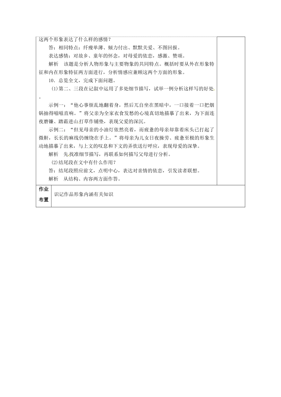 高三语文复习 赏析作品形象内涵（四）-散文17教学案-人教版高三全册语文教学案_第3页