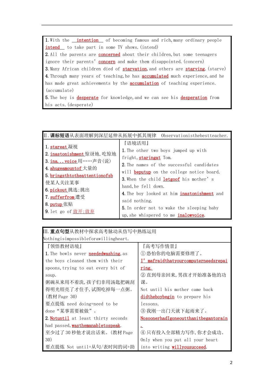 高三英语一轮复习 Module 3 Literature预习案 外研版选修7-外研版高三选修7英语学案_第2页