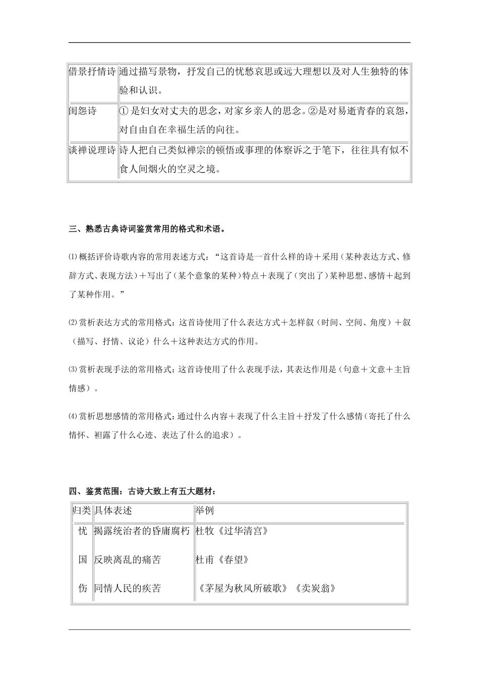 高三语文备战高考素材：高考古诗鉴赏答题方法指导_第3页