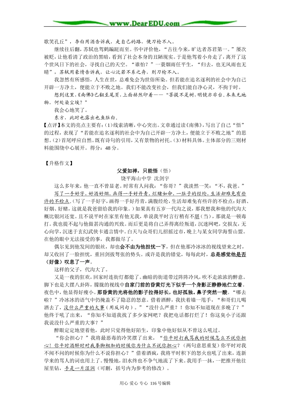 高三语文 命题作文“悟”写作指导及示例_第3页