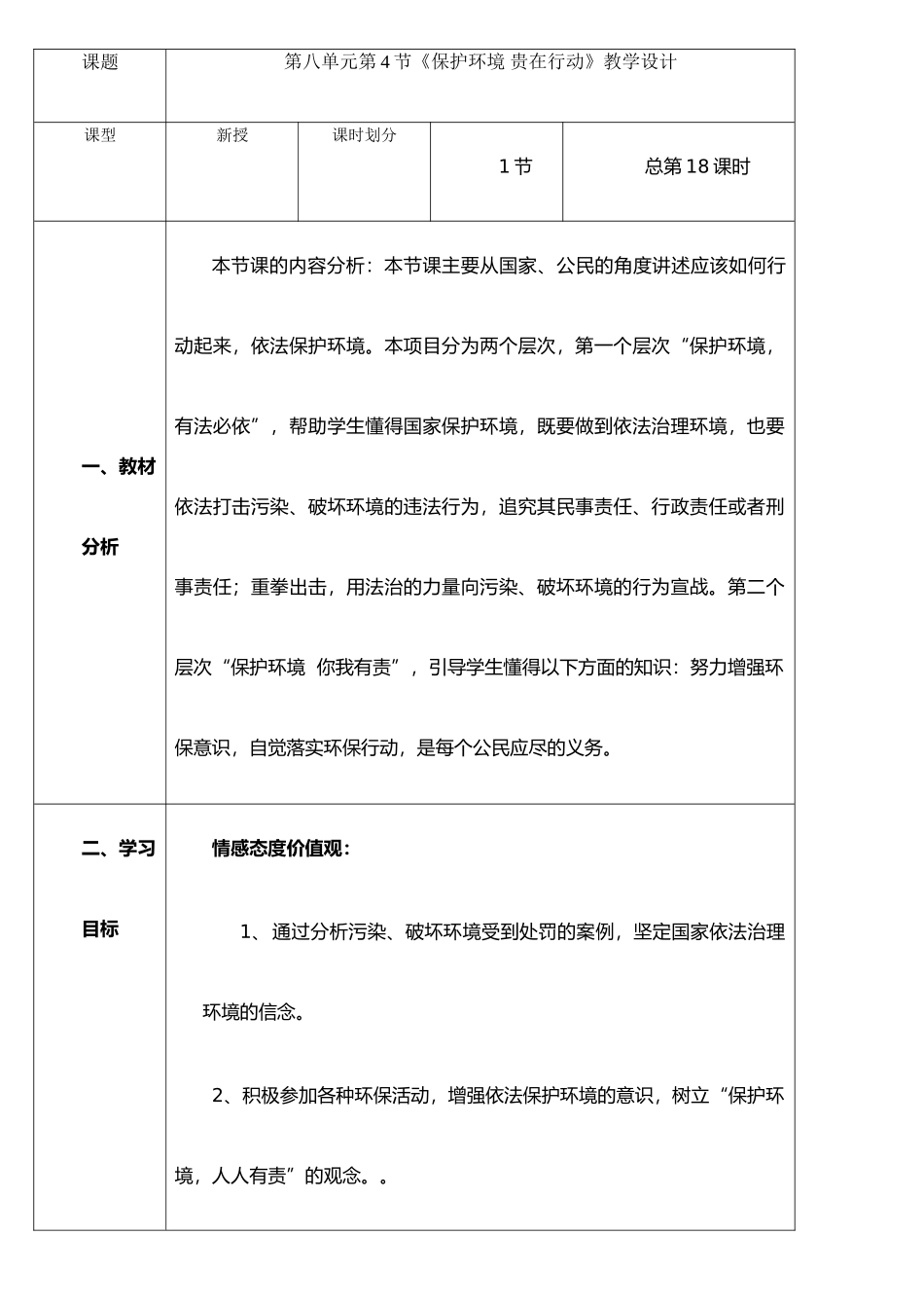 保护环境--贵在行动_第1页