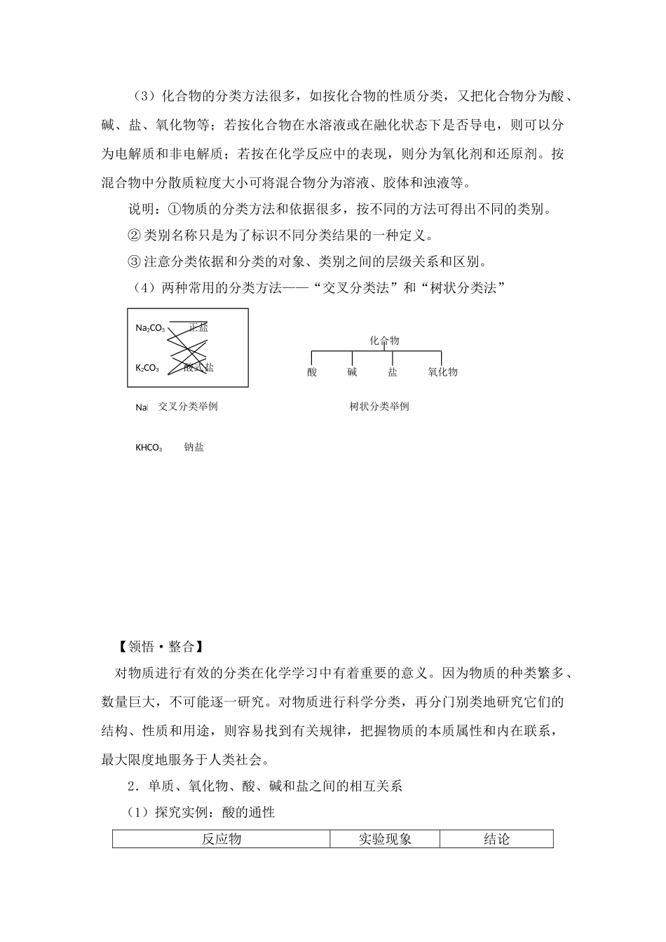 高中化学 《元素与物质的分类》文字素材1 鲁科版必修1_第2页